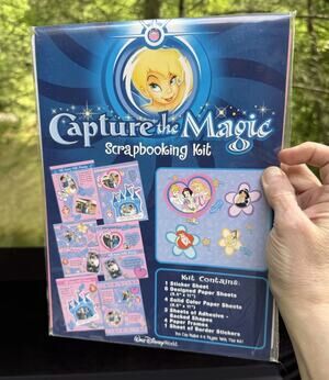 Disney Store 1990’s Capture Magic Scrapbooking Kit Tinker Bell Princess Sealed